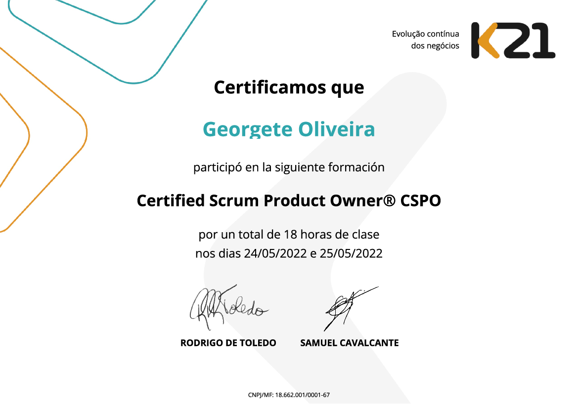 Certificado K21